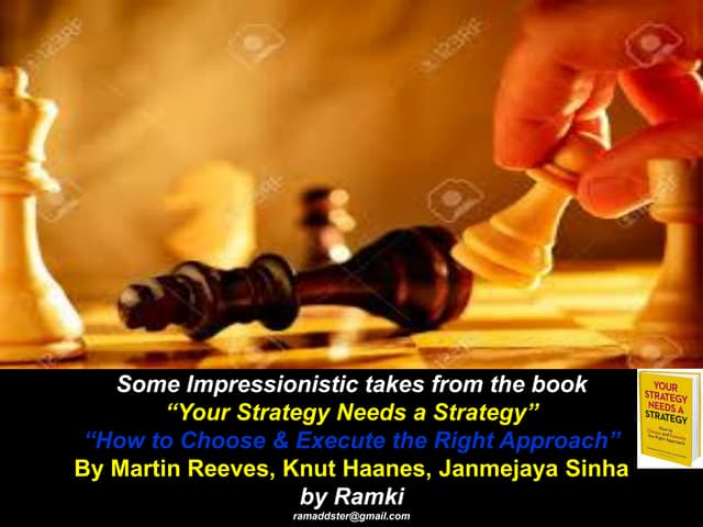 Your strategy needs a strategy