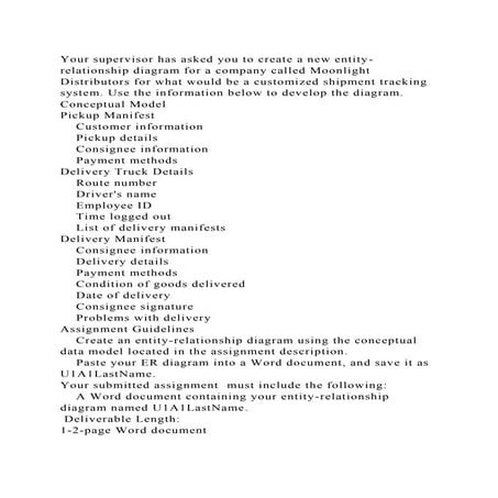 Your supervisor has asked you to create a new entity-relationship di.docx