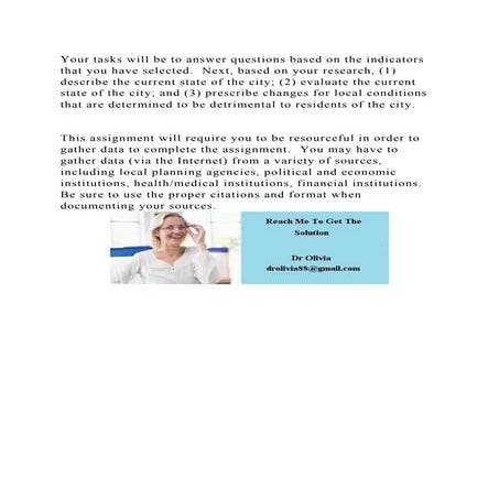 Your tasks will be to answer questions based on the indicators that .docx