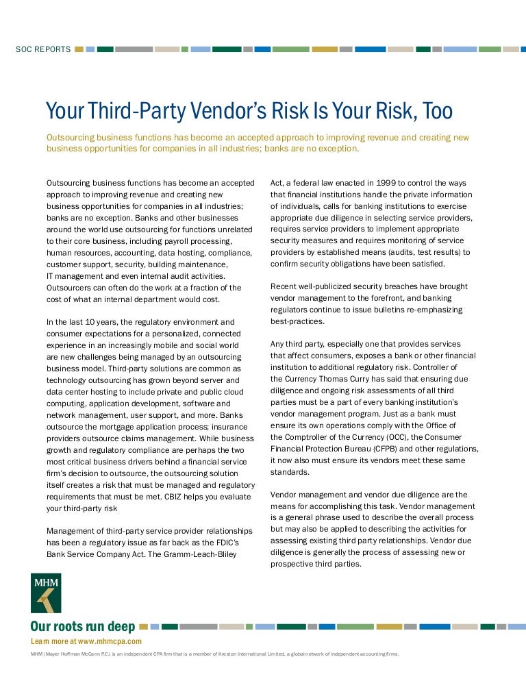 Your Third Party Vendor S Risk Is Your Risk Too