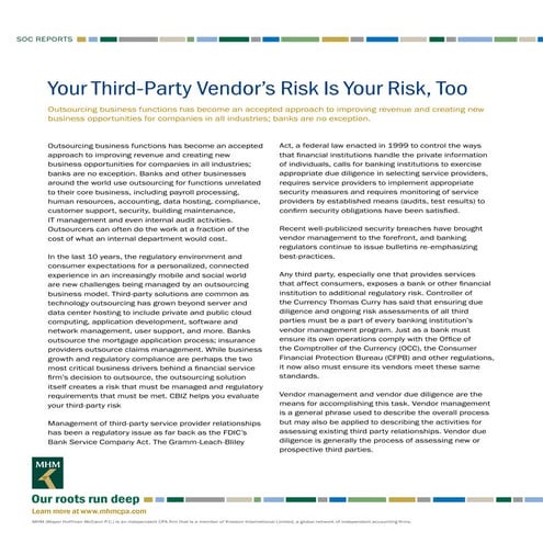 Your Third-Party Vendor's Risk Is Your Risk, Too 