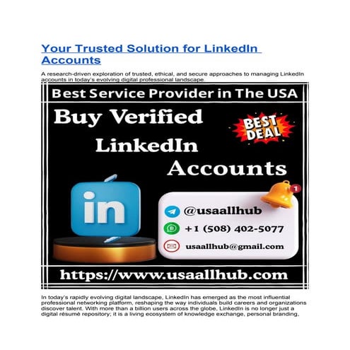 Your Trusted Solution To Buy LinkedIn Accounts.docx