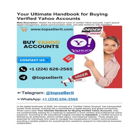 Comprehensive Guide to Buying and Managing Verified Yahoo Accounts for ...