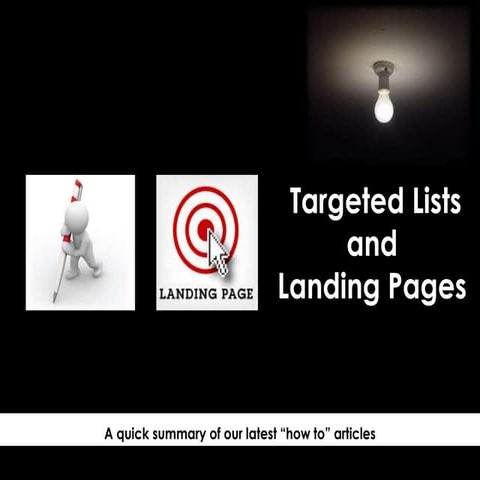 Targeted Lists & Landing Pages