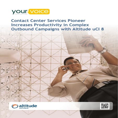 Contact Center Services Pioneer Increases Productivity in Complex Outbound Ca...