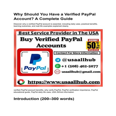 You Should Purchase A Verified Paypal Account.pdf