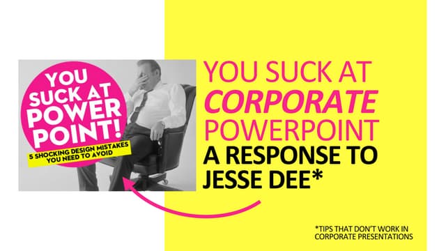 You suck at ppt - an add-on for corporate presenters
