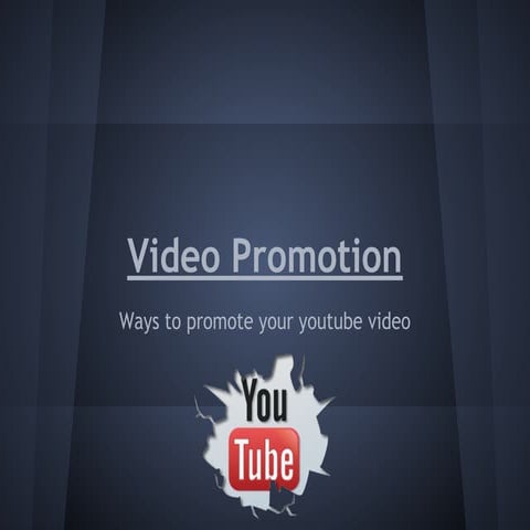 Youtube video promotion presentation