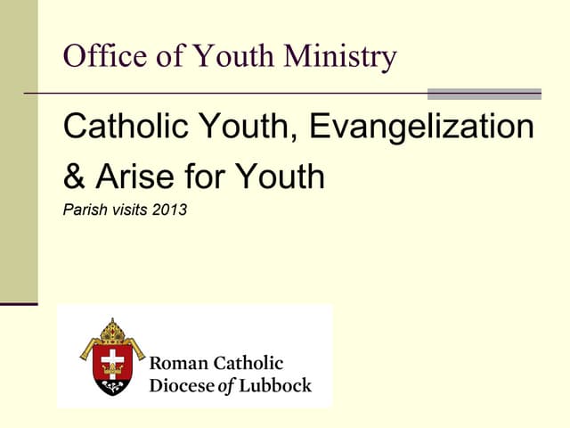 Office of Youth Ministry: Catholic ...