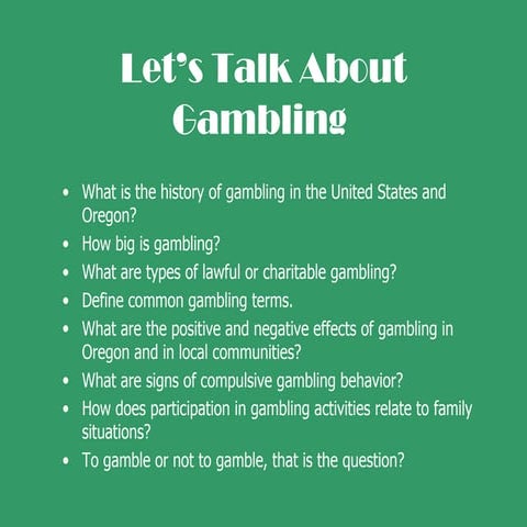 Let's Talk About Gambling - Jackson County