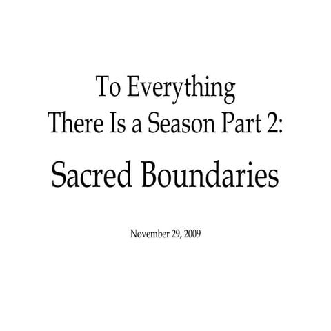 To Everything There Is A Season Part 2 LDS PPT