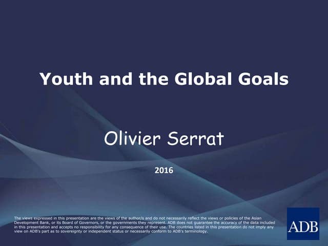 Youth and the Global Goals