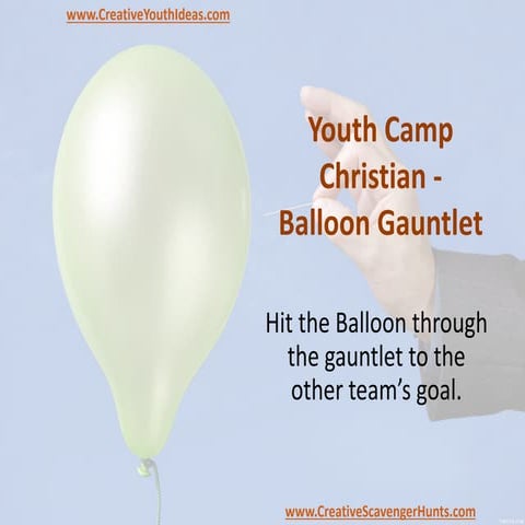 Youth Camp Christian - Balloon Gauntlet