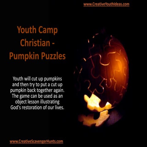 Youth Camp Christian - Pumpkin Puzzles