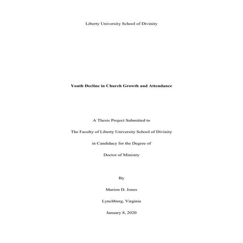 Youth Decline In Church Attendance Pdf