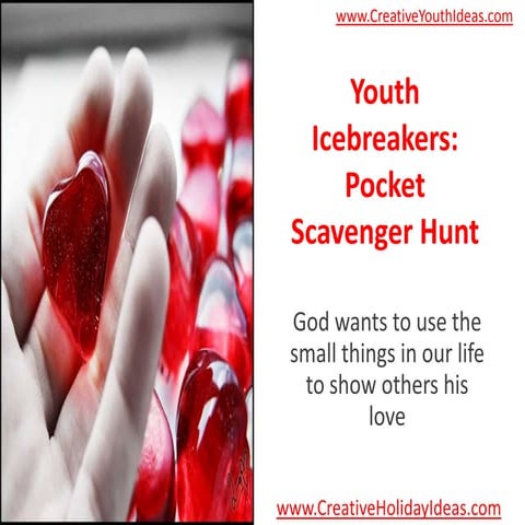 Youth Icebreakers: Pocket Scavenger Hunt