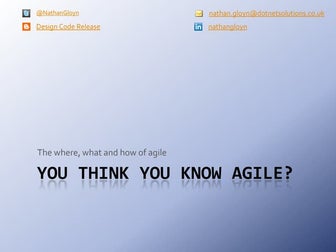 You think you know agile