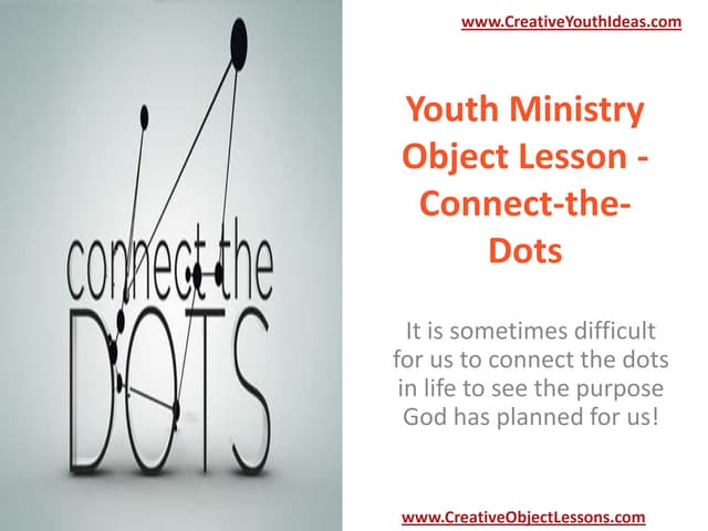 Youth Ministry Object Lesson - Connect-the-Dots