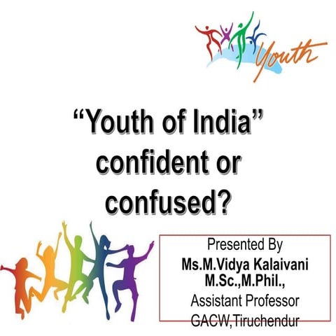 Youth of India”confident or confused?"