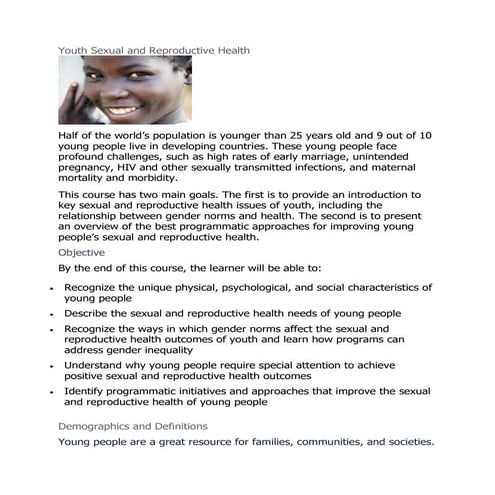 Youth Sexual and Reproductive Health.docx