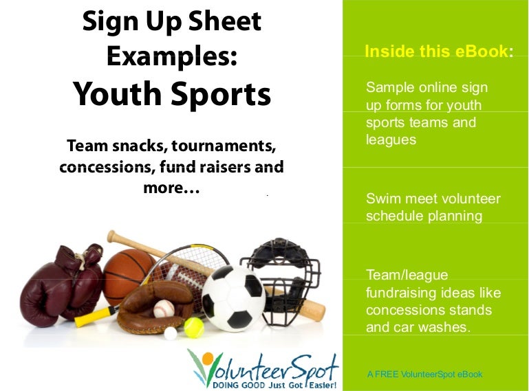 online sign up sheets for youth sports