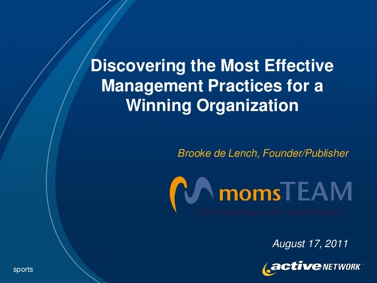 Youth Sports Organization Management