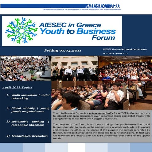 Youth to business forum public
