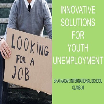 Youth Unemployment Solutions