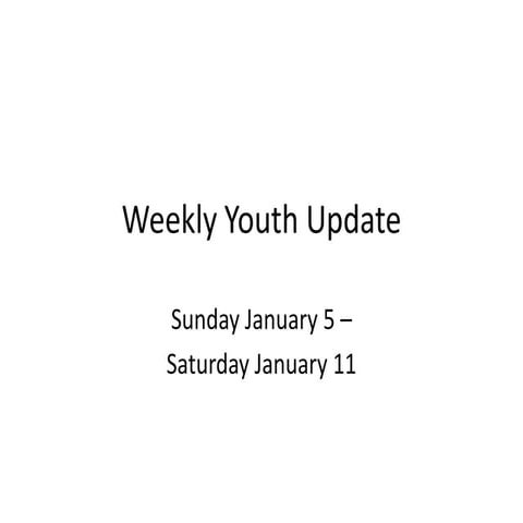 Youth update