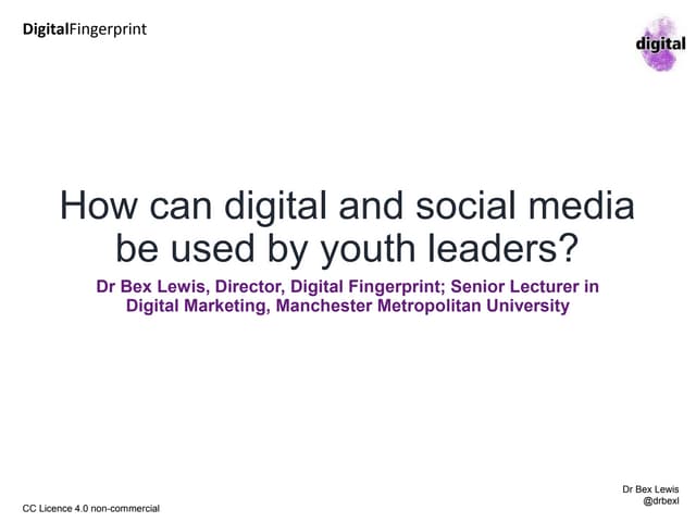 How can digital and social media be...