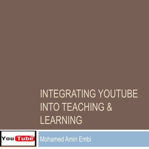 Web 2.0 Tools: Youtube by Mohamed Amin Embi