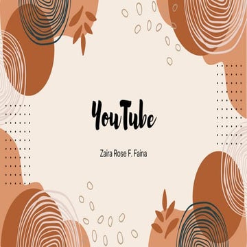 presentation about youtube, benefits, advantage and dis advantage, and founders