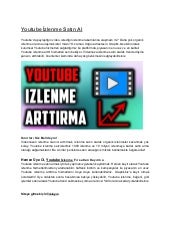 Youtube Izlenme Arttirma Sitesi Youtube Izlenme Arttirma