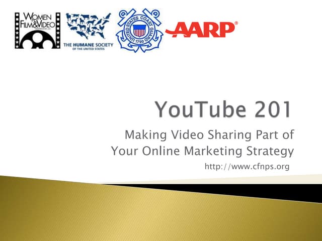 Center for Non-Profit Success:  YouTube 201
