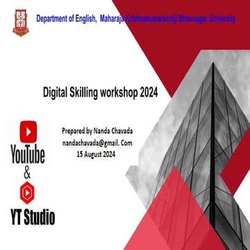 You Tube Digital Skilling workshop 2024 .pptx