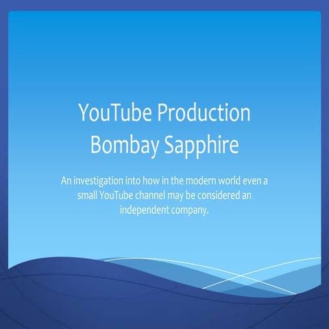 Can a Youtube Channel be a Production Company?