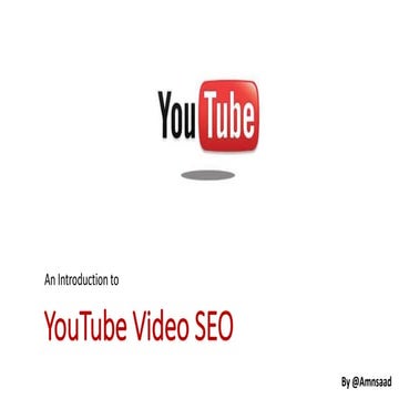 An Introduction to YouTube SEO