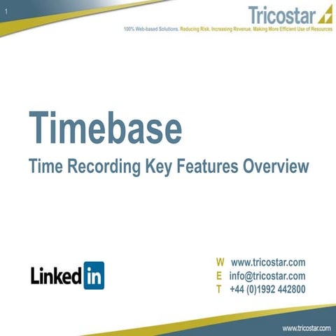 Timebase Time Recording | PPTX