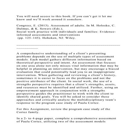 You will need access to this book. If you can’t get it let me know a.docx