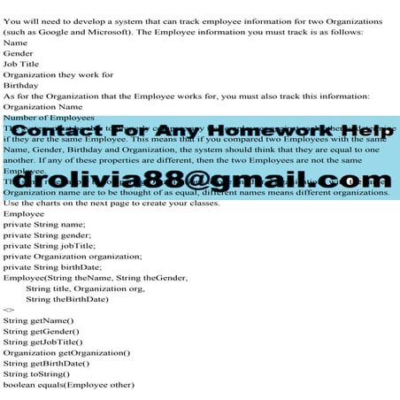 You will need to develop a system that can track employee informatio.pdf