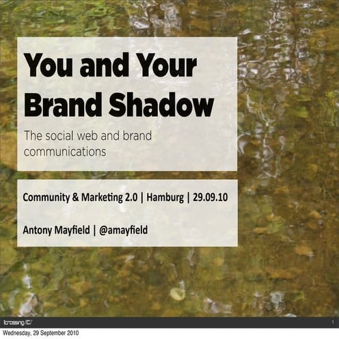 You & your brand shadow   community & marketing 2.0 hamburg 