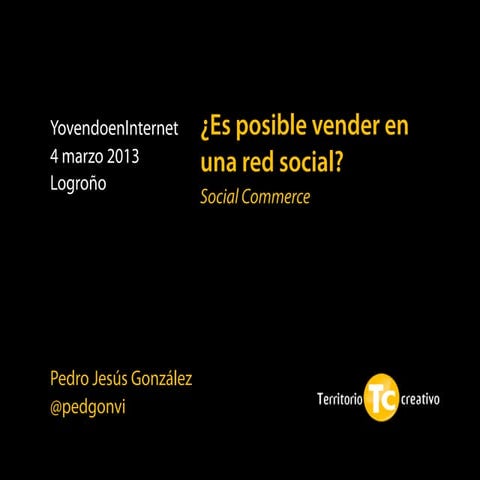 Social Commerce - Yovendoeninternet