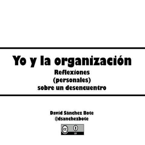 Yo y la organización