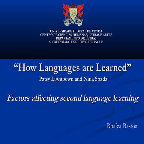 Applied linguistics seminar   oct 6th 2009 - age of acquisition