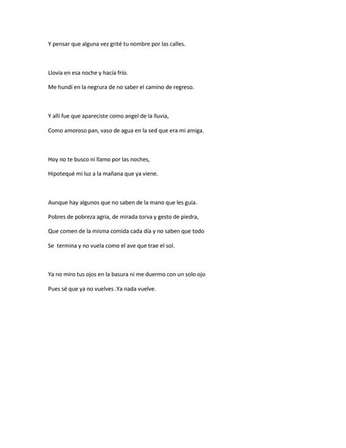 Y pensar que alguna vez grité tu no...