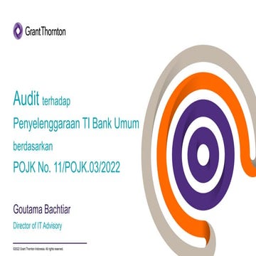 Audit Penyelenggaraan TI Bank Umum POJK No. 11/POJK.03/2022