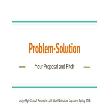 Problem and solution paragraph | PPTX