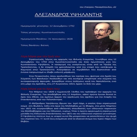 Αλέξανδρος Υψηλάντης