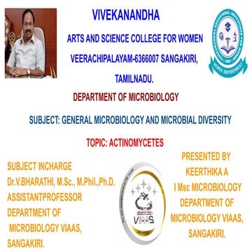 General microbiology  fungi Actinomycetes