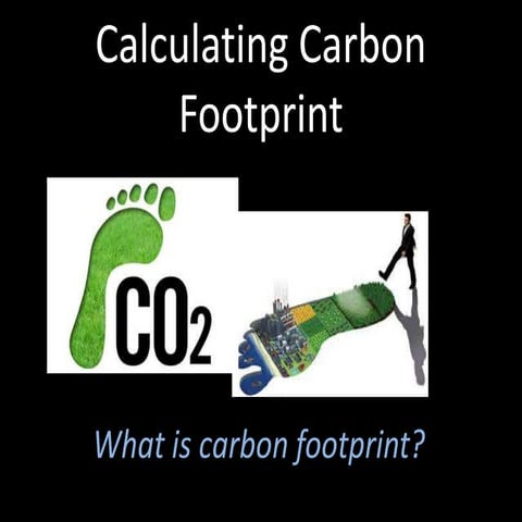 Calculating Your Carbon Footprint